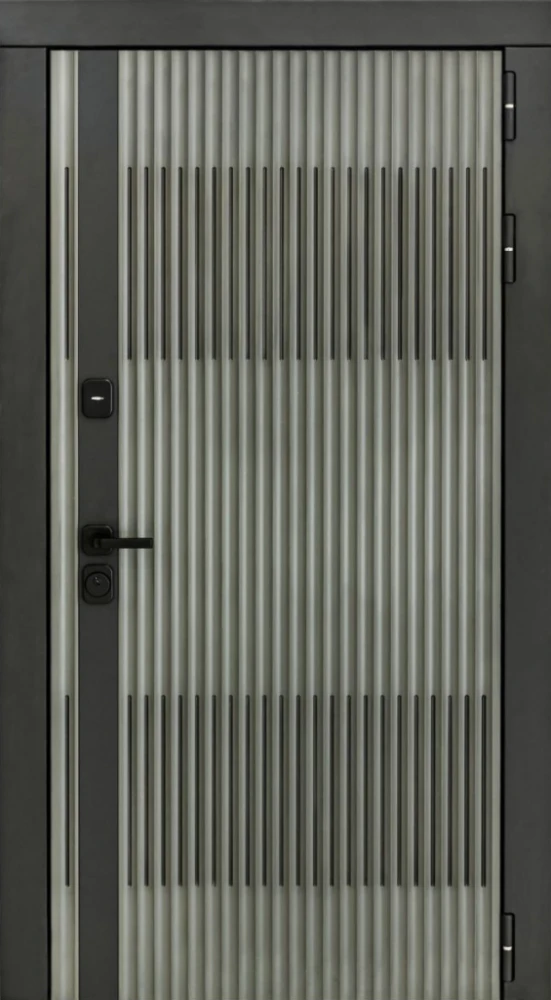 Входная дверь ДвериПРО Elfy Без фрезеровки Дуб пацифик горизонт DPRO201302 внешняя сторона