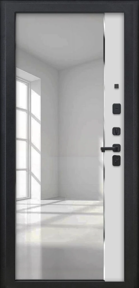 Входная дверь ДвериПРО Термо серебро ФЛЗ-618 Белый матовый DPRO226209 внутренняя сторона